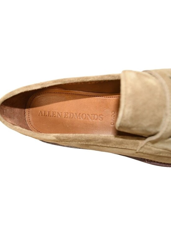 New! Allen Edmonds Como Penny Loafer Tobacco Suede  DD543 Made in Italy 8352 main image 4